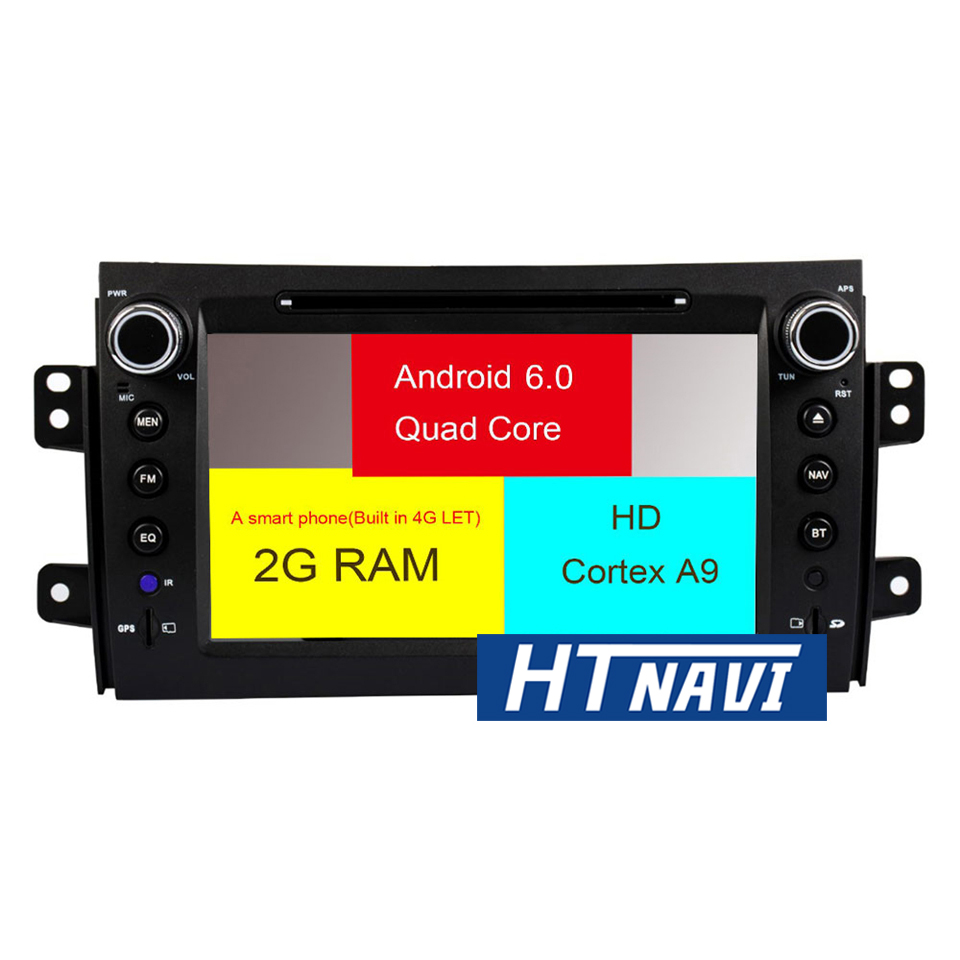 HTNAVI Reproductor multimedia para coche para Suzuki SX4 2006-2011