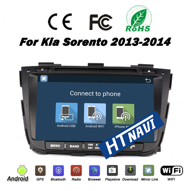 HTNAVI Lecteur multimédia de voiture pourKia Sorento 2013-2014