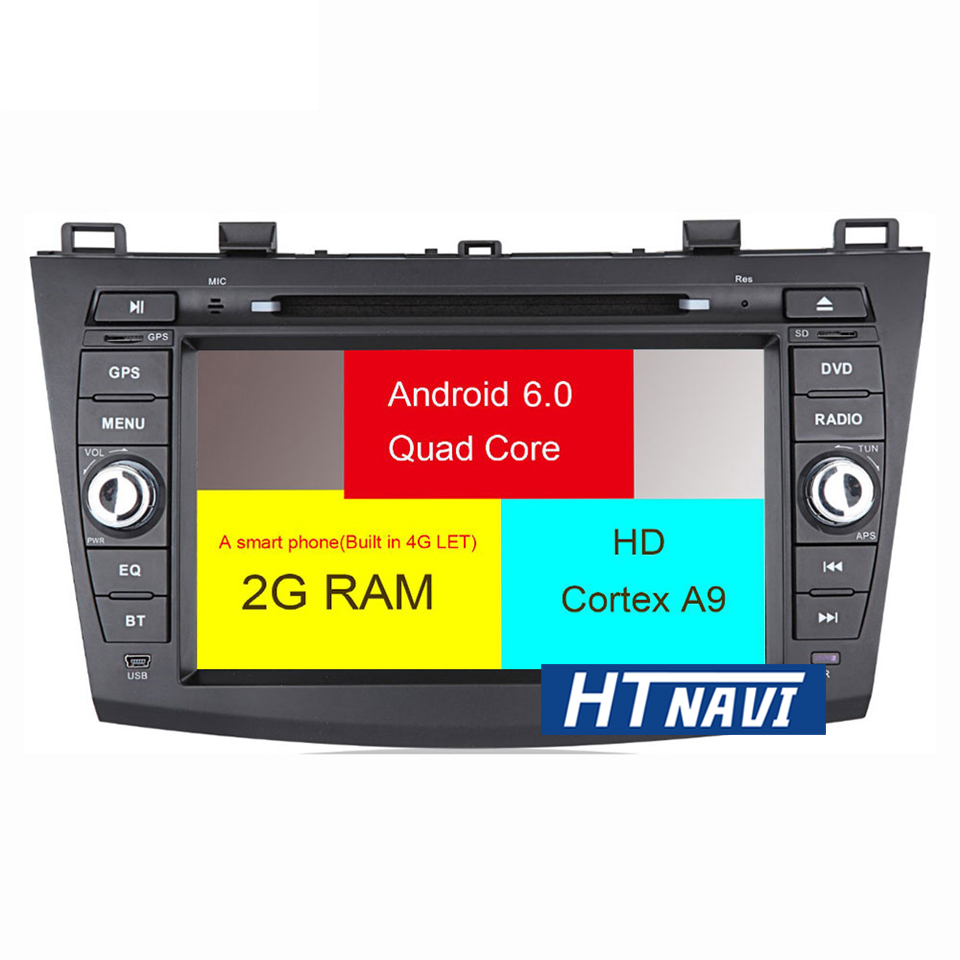 HTNAVI Lettore multimediale per auto per Mazda 3 2010-2012