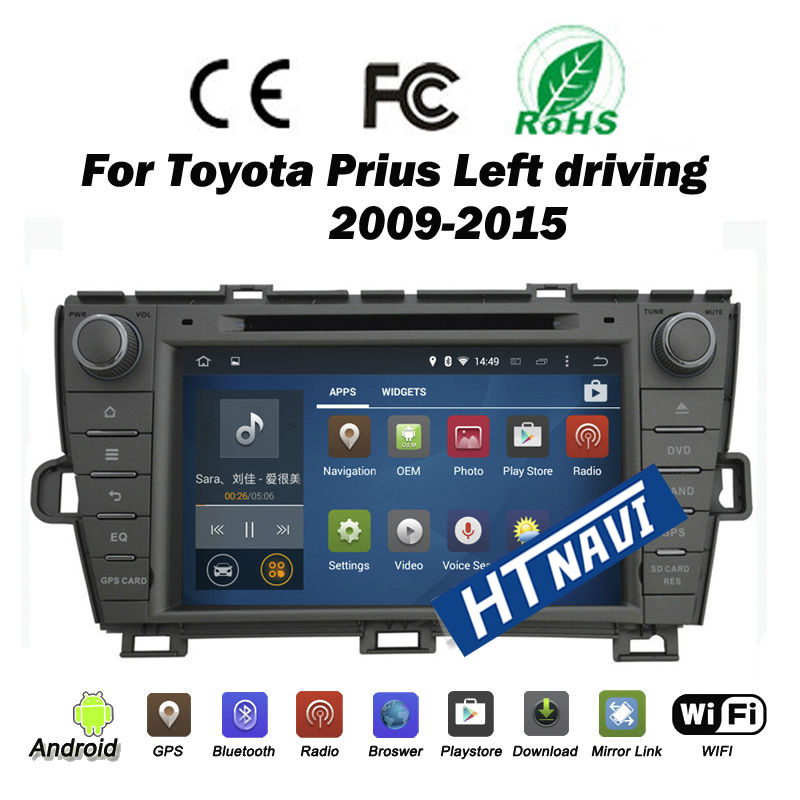 HTNAVI Reproductor multimedia para coche para Toyota Prius 2009-2015