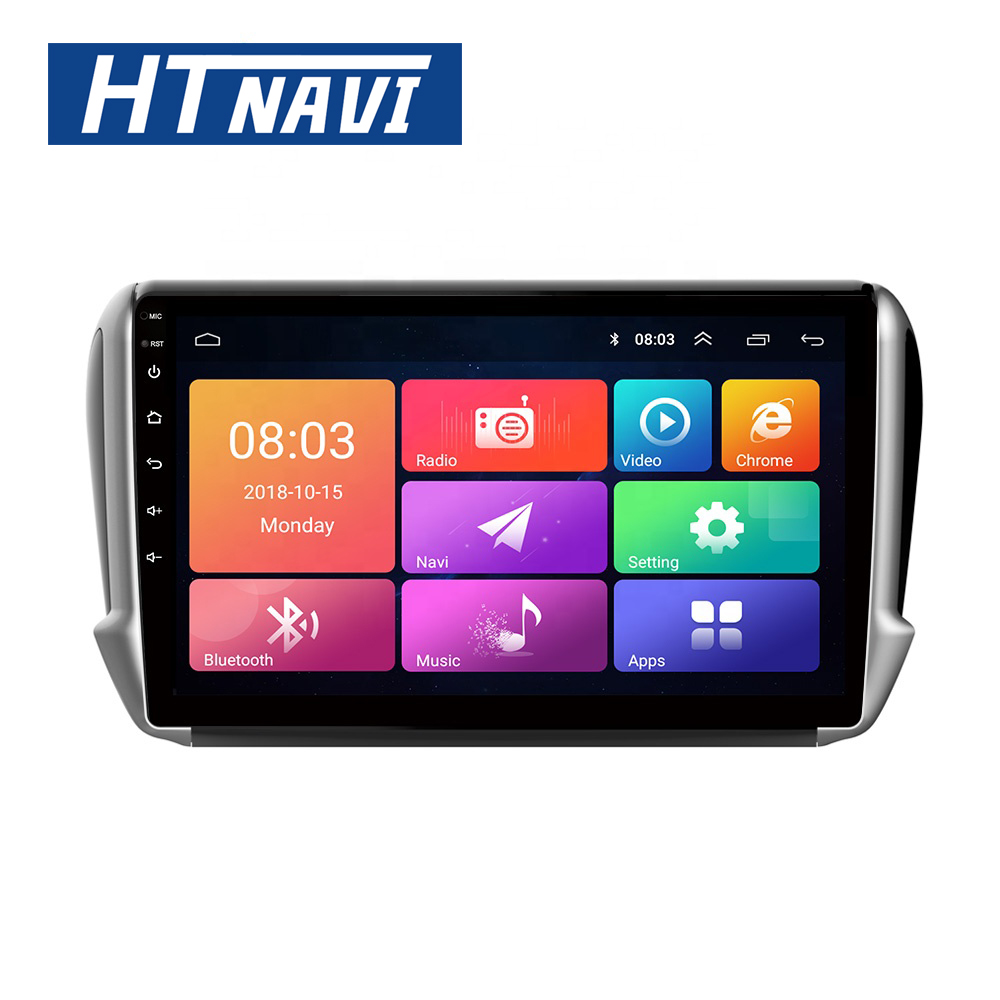 HTNAVI Reproductor multimedia para coche para Peugeot 2008 2015