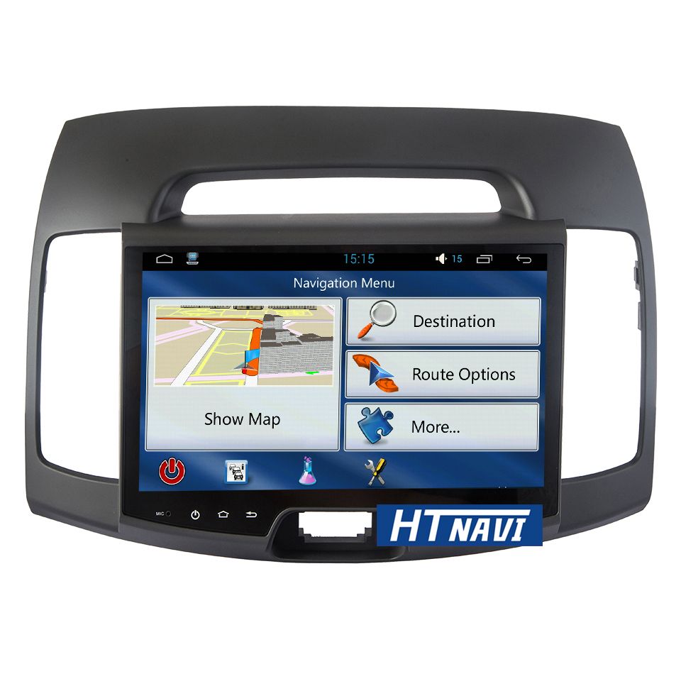 HTNAVI Lecteur multimédia de voiture pourHyundai Elantra 2007-2011